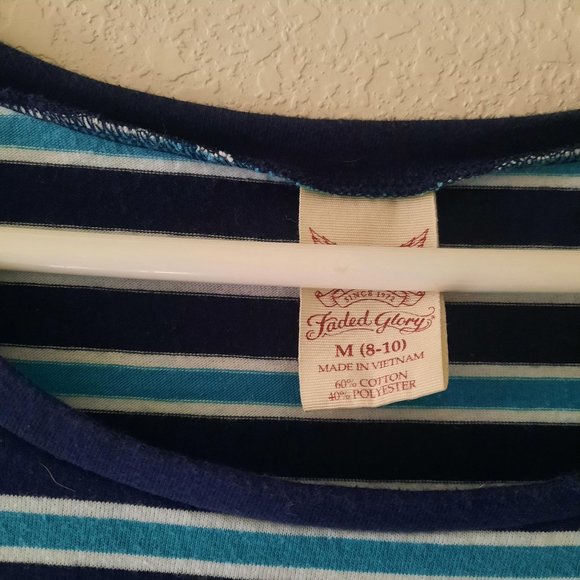 Faded Glory Blue Striped Dress *BOGO* - Picture 4 of 6